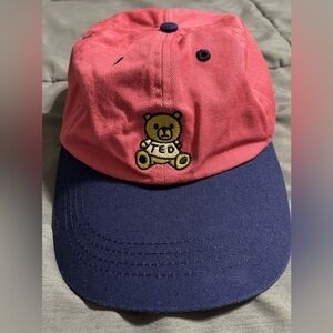 Red and Blue Teddy Fresh Bear Dad Cap